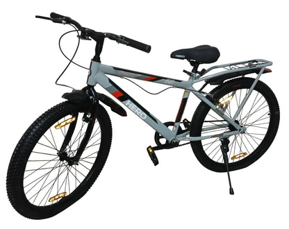 Hero Next 2.O Ranger 24T Bicycle | Single Speed, IBC Carrier, Power Brak, Lock, Bell | Tire Size 2.4 | 90% Assembled Cycle | Girls Boys | Grey 