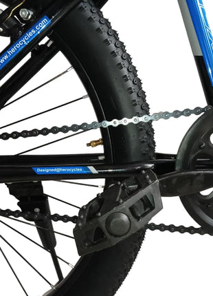 Hero Next Ranger Cycle Tire Size 24T With Power Brake, IBC Carrier, Single Speed Rigid Bicycle | 85% Semi Assembled Hybrid Bike | Boys Men | Age 9-13 Years, Frame Size- 16 Inch,Black 