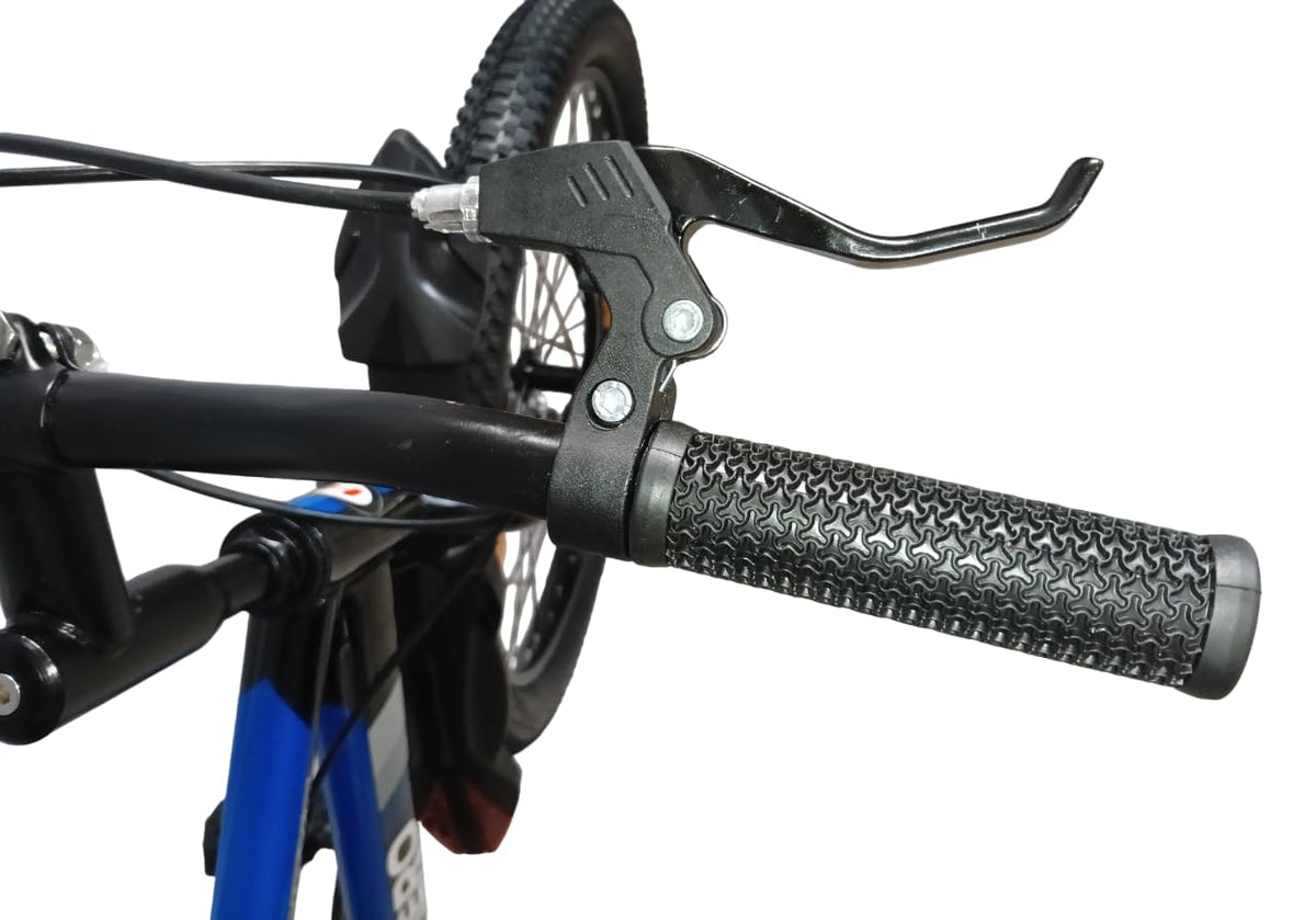 Hero Ranger Next 24inch Kids Rigid Bicycle for Boys (9-13 Years) | Stylish MTB Look | Single Speed | Heavy-Duty Steel Frame | Side Stand | 85% Pre-Assembled | Black & Blue 