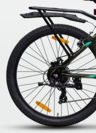 Hero Sprint Next 26" Bicycle - 21-Speed Shimano Gears, Dual Disc Brakes, and Integrated Carrier (Orange/Green) 