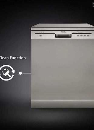Hindware Smart Appliances Marcelo 12 Place Settings Auto-Clean Dishwasher With 6 Wash Programs & Half Load Function (DW100003) (Silver) 