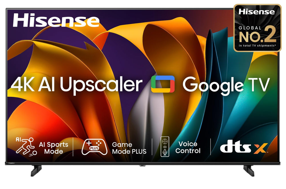 Hisense 139 cm (55 inches) E6N Series 4K Ultra HD Smart LED Google TV 55E6N (Black)