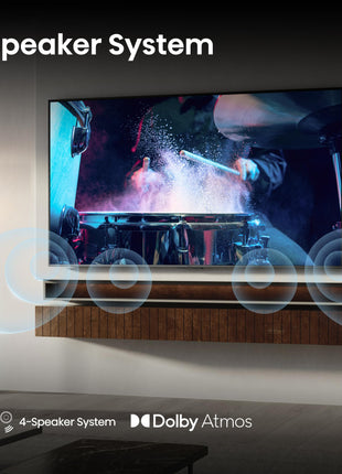 Hisense 139 cm (55 inches) E75Q Series 4K Ultra HD Smart 48W Speakers QLED TV 55E75Q (Black) 