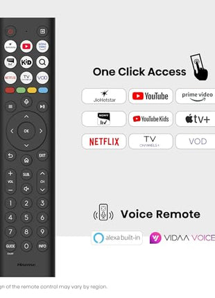 Hisense 139 cm (55 inches) E75Q Series 4K Ultra HD Smart 48W Speakers QLED TV 55E75Q (Black) 