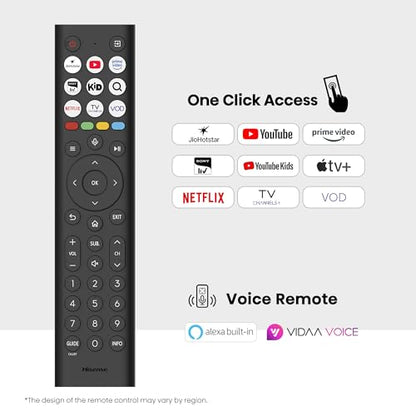 Hisense 139 cm (55 inches) E75Q Series 4K Ultra HD Smart 48W Speakers QLED TV 55E75Q (Black) 