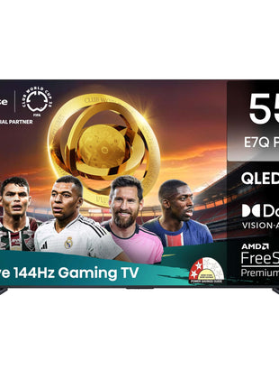 Hisense 139 cm (55 inches) E7Q PRO Series 4K Ultra HD Smart QLED TV 55E7Q PRO (Charcoal Grey) 