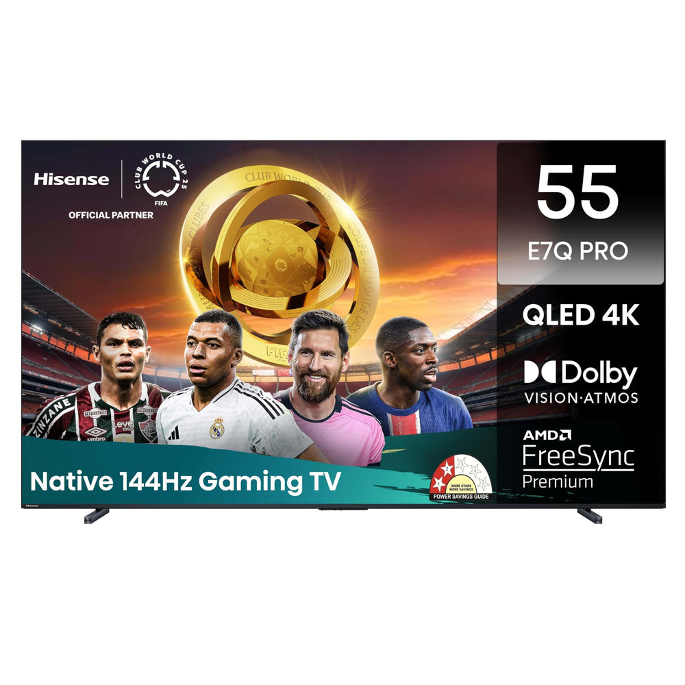 Hisense 139 cm (55 inches) E7Q PRO Series 4K Ultra HD Smart QLED TV 55E7Q PRO (Charcoal Grey)