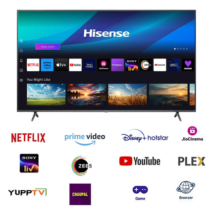 Hisense 139 cm (55 inches) Q7N Series 4K Ultra HD Smart QLED TV 55Q7N (Dark Grey) 