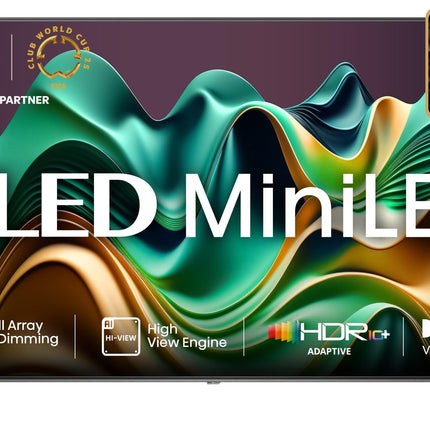 Hisense 139 cm (55 inches) U6N PRO Series 4K Ultra HD Smart QLED Mini LED TV 55U6N PRO (Black) 