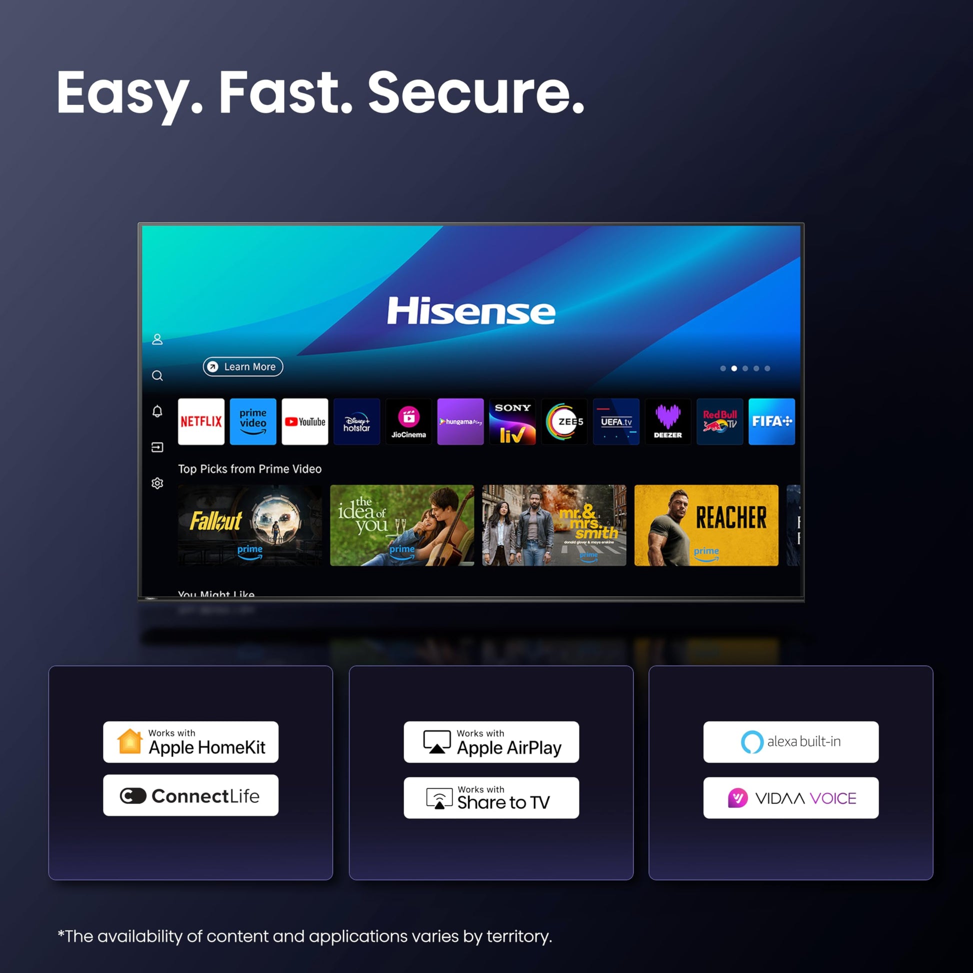 Hisense 164 cm (65 inches) E7Q PRO Series 4K Ultra HD Smart QLED TV 65E7Q PRO 