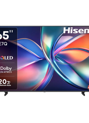 Hisense 164 cm (65 inches) E7Q Series 4K Ultra HD Smart QLED TV 65E7Q (Black) 