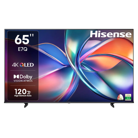 Hisense 164 cm (65 inches) E7Q Series 4K Ultra HD Smart QLED TV 65E7Q (Black) 