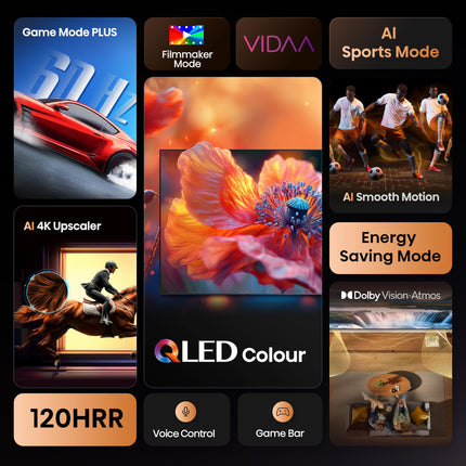 Hisense 164 cm (65 inches) E7Q Series 4K Ultra HD Smart QLED TV 65E7Q (Black) 