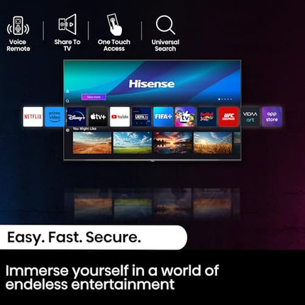 Hisense 164 cm (65 inches) U6N PRO Series 4K Ultra HD Smart QLED Mini LED TV 65U6N PRO (Black) 