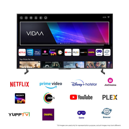 Hisense 189 cm (75 inches) 4K Ultra HD Smart Mini LED QLED TV 75U7K (Black) 