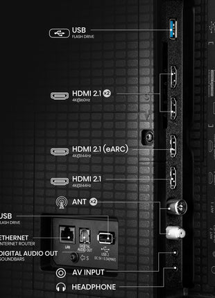 Hisense 189 cm (75 inches) U7Q Series 4K Ultra HD Smart QLED Mini LED TV 75U7Q (Black) 