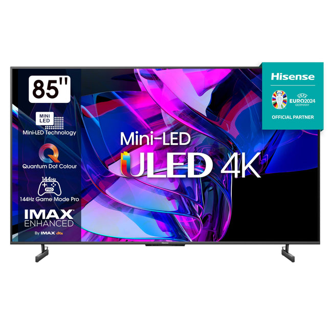Hisense 215 cm (85 inches) 4K Ultra HD Smart Mini LED QLED TV 85U7K (Black) 