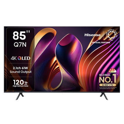 Hisense 215 cm (85 inches) Q7N Series 4K Ultra HD Smart QLED TV 85Q7N (Dark Grey) 