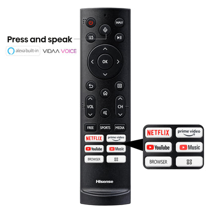 Hisense 215 cm (85 inches) Q7N Series 4K Ultra HD Smart QLED TV 85Q7N (Dark Grey) 