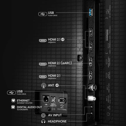 Hisense 215 cm (85 inches) U7Q Series 4K Ultra HD Smart QLED Mini LED TV 85U7Q (Black) 