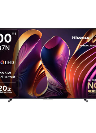 Hisense 254 cm (100 inches) Q7N Series 4K Ultra HD Smart QLED TV 100Q7N (Dark Grey) 