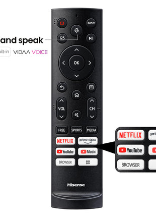 Hisense 254 cm (100 inches) Q7N Series 4K Ultra HD Smart QLED TV 100Q7N (Dark Grey) 