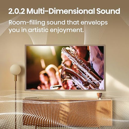 Hisense 85-Inch Class QLED 4K S7N CanvasTV Series Dolby Vision HDR Google Smart TV (85S7N, 2025 Model) - 144Hz, Art Mode, Anti-Glare Panel, Hi-Matte Display, UltraSlim Wall Mount & Frame Included 