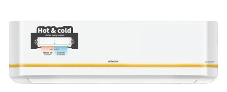 Hitachi 1.5 Ton 3 Star, Hot & Cold Inverter Split AC with Expandable Technology (100% Copper, Dust Filter, 3100HP RSQG318HGXA, White) 