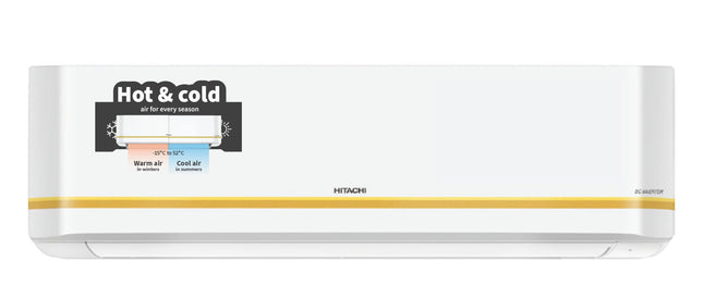 Hitachi 1.5 Ton 3 Star, Hot & Cold Inverter Split AC with Expandable Technology (100% Copper, Dust Filter, 3100HP RSQG318HGXA, White) 