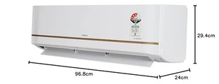 Hitachi 1.5 Ton 3 Star, Hot & Cold Inverter Split AC with Expandable Technology (100% Copper, Dust Filter, 3100HP RSQG318HGXA, White) 
