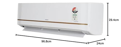 Hitachi 1.5 Ton 3 Star, Hot & Cold Inverter Split AC with Expandable Technology (100% Copper, Dust Filter, 3100HP RSQG318HGXA, White) 