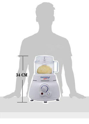 Home Plus Magic 400 Watts Atta Kneader | Food Processor | Cirtus Juicer | Vegetable Chopper | Whisker (White) 