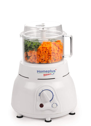 Home Plus Magic 400 Watts Atta Kneader | Food Processor | Cirtus Juicer | Vegetable Chopper | Whisker (White) 