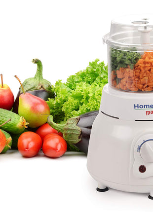 Home Plus Magic 400 Watts Atta Kneader | Food Processor | Cirtus Juicer | Vegetable Chopper | Whisker (White) 