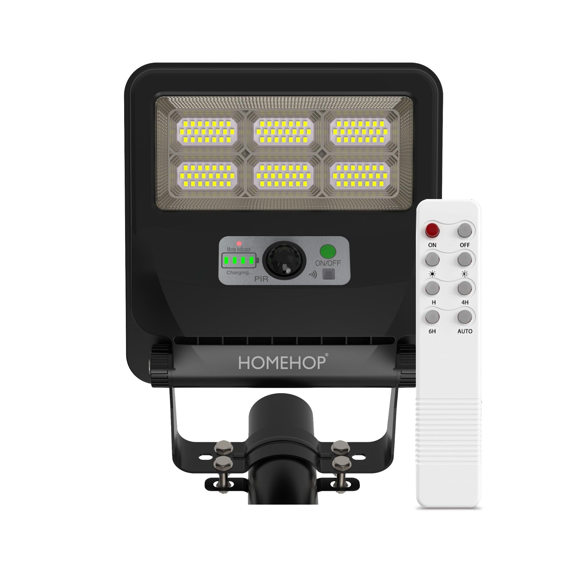 Homehop Solar LED Street Light Outdoor Waterproof 50 Watt Wireless Motion Sensor high Power Lamp for Home, Garden, Dusk to Dawn (4000mAh/3.2V Cool Light) black, Acrylonitrile Butadiene Styrene (ABS) 