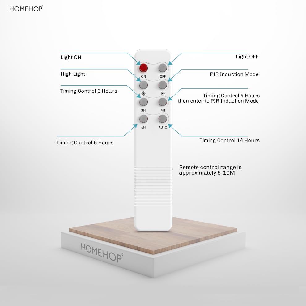 Homehop Solar LED Street Light Outdoor Waterproof 50 Watt Wireless Motion Sensor high Power Lamp for Home, Garden, Dusk to Dawn (4000mAh/3.2V Cool Light) black, Acrylonitrile Butadiene Styrene (ABS) 