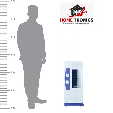 Hometronics Tower Fan For Home| Lightweight Portable Tower AC| Tough Blower With 3 Speed Control| Cooler for home| High Air Throw with Swing Control (PURPLE & WHITE) 