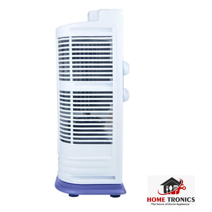 Hometronics Tower Fan For Home| Lightweight Portable Tower AC| Tough Blower With 3 Speed Control| Cooler for home| High Air Throw with Swing Control (PURPLE & WHITE) 