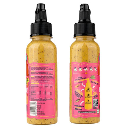 Hotchaa! Hot English Mustard Sauce- New Launch Desi Spice Sauce, Made with Yellow and Brown Mustard Seed, NO MSG, Vegan, No Oil 