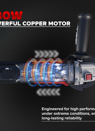 IBELL Angle Grinder AG10-68, 680W Heavy Duty, Copper Armature, Disc Dia 100mm, 11000 RPM with Grinding Wheel and Guard… 