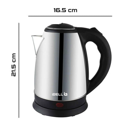 IBELL Sek150L Premium Electric Kettle 1.5 Litre,1500 Watts, Stainless Steel, Auto Cut-Off Feature (Silver) 