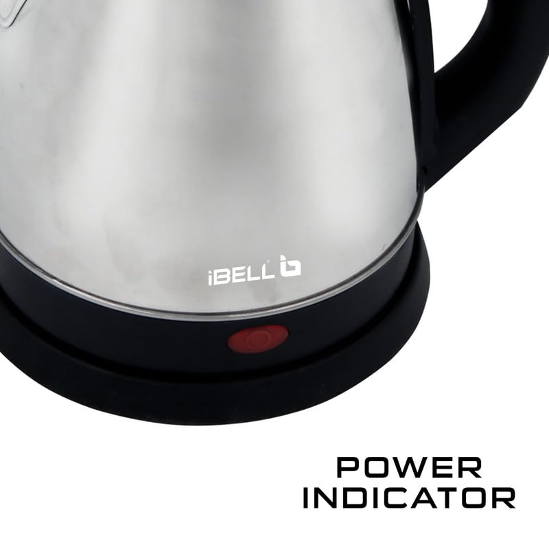IBELL Sek150L Premium Electric Kettle 1.5 Litre,1500 Watts, Stainless Steel, Auto Cut-Off Feature (Silver) 