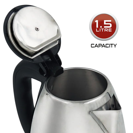 IBELL Sek150L Premium Electric Kettle 1.5 Litre,1500 Watts, Stainless Steel, Auto Cut-Off Feature (Silver) 