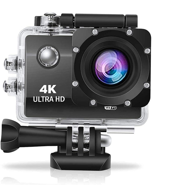 IBS 4K 30FPS Action Camera Ultra HD Underwater Camera 170 Degree Wide Angle 98Ft Waterproof Camera (Light Action) - Digital, Multicolor 