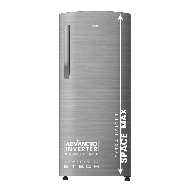 IFB 197L 5 Star Direct Cool Single Door Refrigerator (2024 Model, IFBDC-2235DBSE, Brush Grey, Advanced Inverter Compressor, Extraordinary Storage with Humidity Controller) 