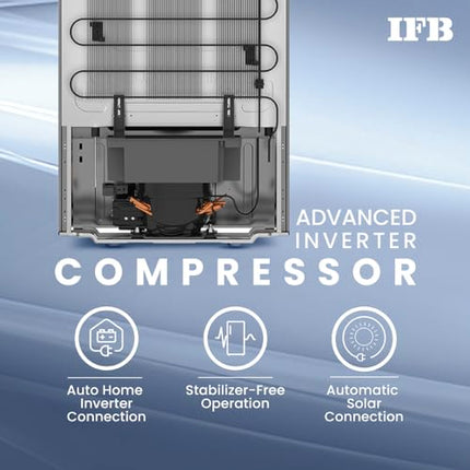 IFB 197L 5 Star Direct Cool Single Door Refrigerator (2024 Model, IFBDC-2235DBSE, Brush Grey, Advanced Inverter Compressor, Extraordinary Storage with Humidity Controller) 