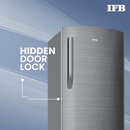 IFB 197L 5 Star Direct Cool Single Door Refrigerator (2024 Model, IFBDC-2235DBSE, Brush Grey, Advanced Inverter Compressor, Extraordinary Storage with Humidity Controller) 