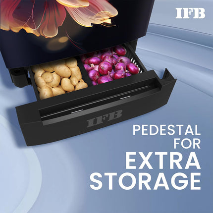 IFB 197L 5 Star Direct-Cool Single Door Refrigerator with Advanced Inverter Compressor (2024, IFBDC-2235DBMED,Mystic Bloosom Blue) Extraordinary Storage with Humidity Controller 