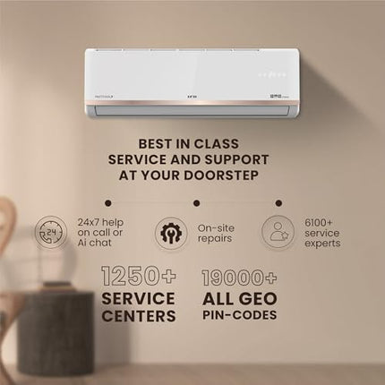 IFB 2025 Model Gold Pro Series 1 Ton 5 Star Split AC with Hybrid Technology, Works upto 55°C, 4-Way Swing, Higher Cooling Capacity, Self-Clean & AI - White (CI145GN21RGN1, Copper Condenser) 