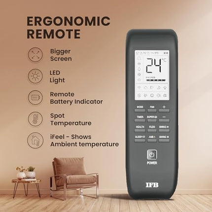 IFB 2025 Model Silver Plus Smart Series 1 Ton 3 Star In-built Wifi Split AC with HD Compressor, AI, Dual Gold Fin & 8-in-1 Flexi Mode - White (CI133SL11SGM1, Copper Condenser) 